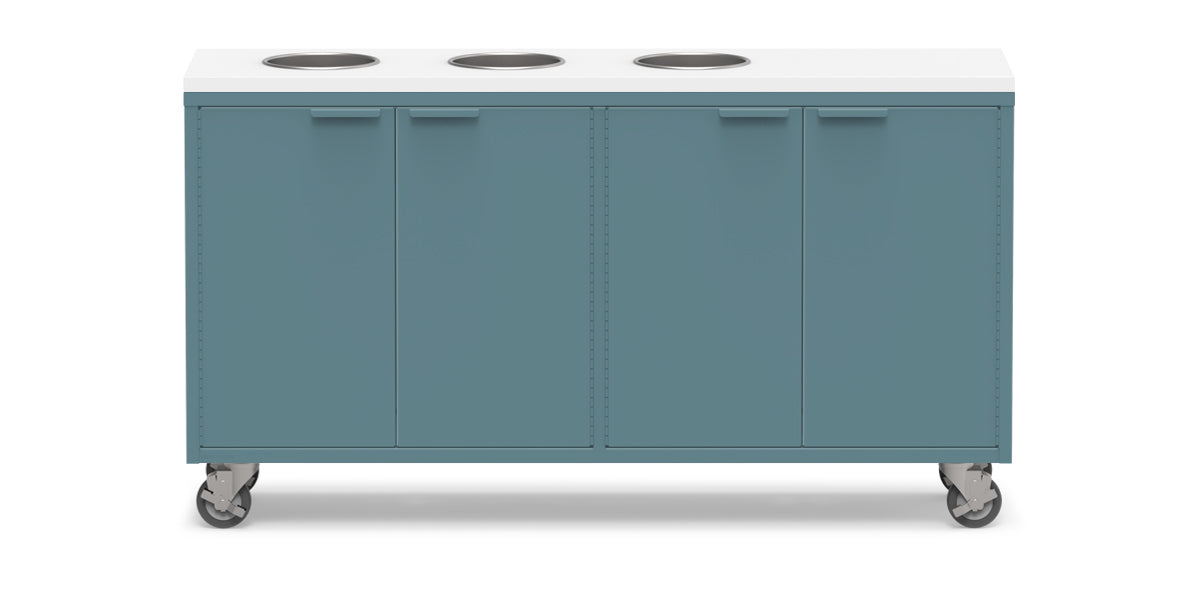 Active Duty ADA Recycling Credenza 60W | 2 Bin, 3 Bin, or 4 Bin
