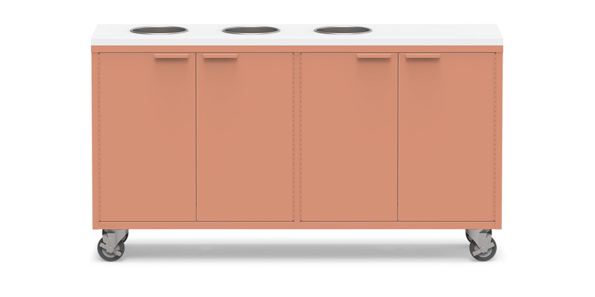 Active Duty ADA Recycling Credenza 60W | 2 Bin, 3 Bin, or 4 Bin