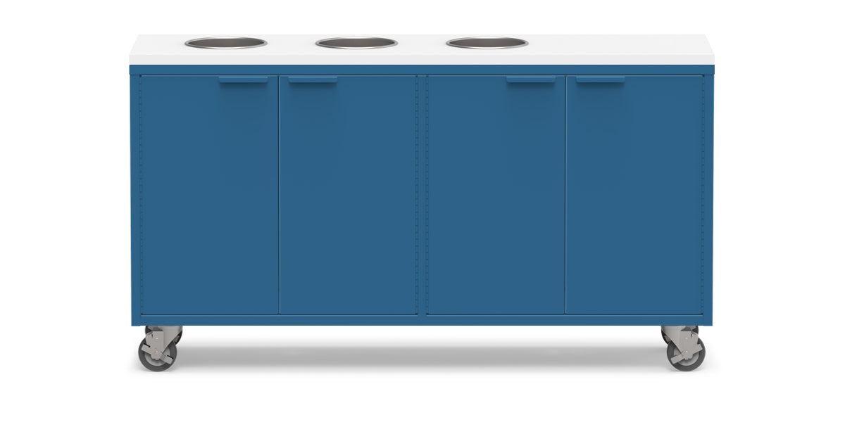 Active Duty ADA Recycling Credenza 60W | 2 Bin, 3 Bin, or 4 Bin