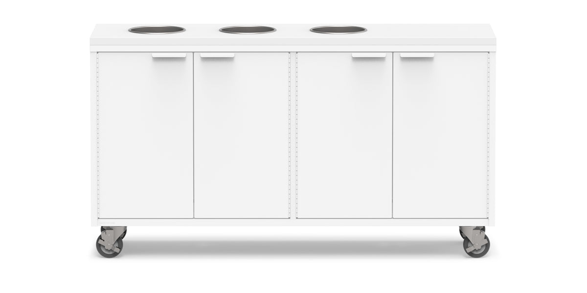 Active Duty ADA Recycling Credenza 60W | 2 Bin, 3 Bin, or 4 Bin