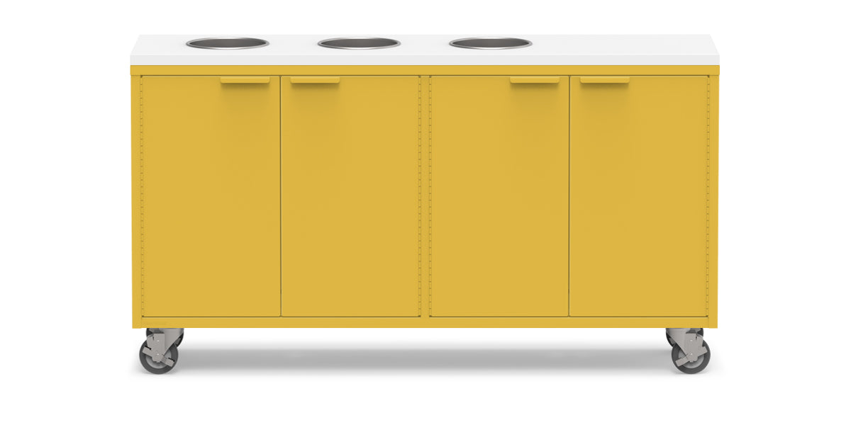 Active Duty ADA Recycling Credenza 60W | 2 Bin, 3 Bin, or 4 Bin