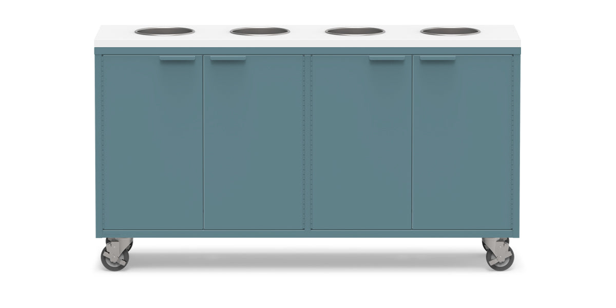 Active Duty ADA Recycling Credenza 60W | 2 Bin, 3 Bin, or 4 Bin