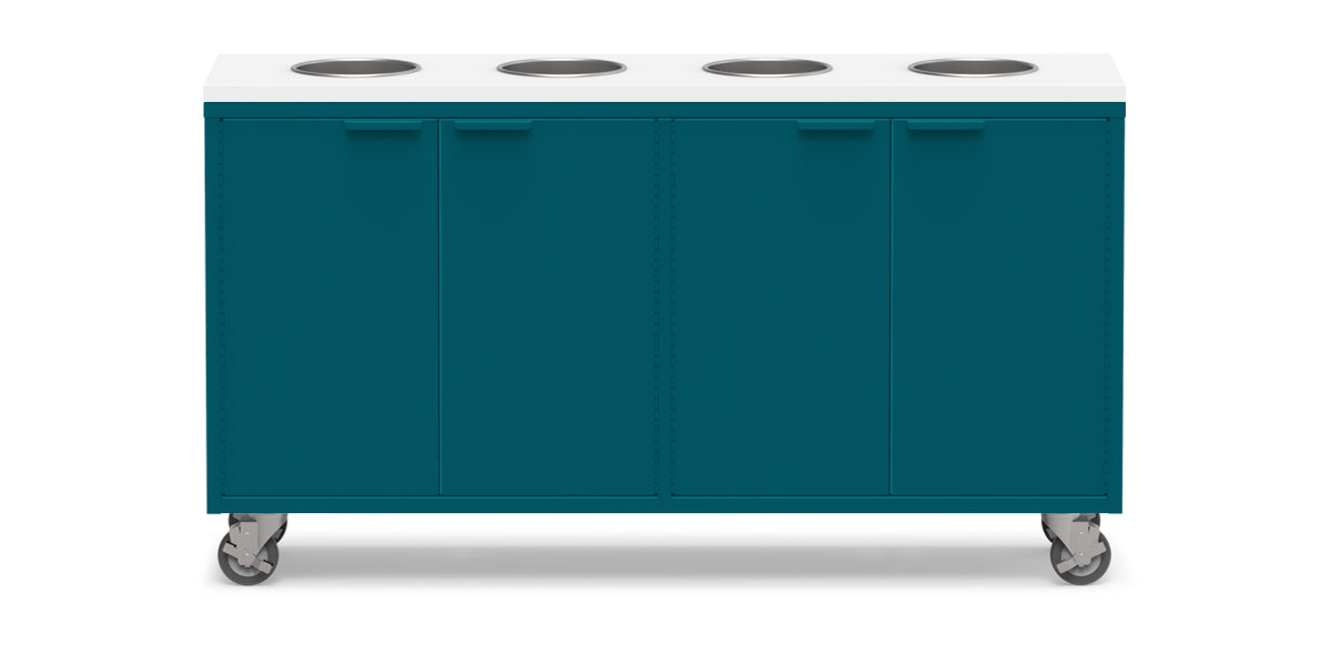 Active Duty ADA Recycling Credenza 60W | 2 Bin, 3 Bin, or 4 Bin