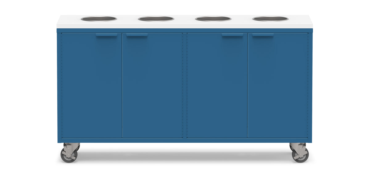 Active Duty ADA Recycling Credenza 60W | 2 Bin, 3 Bin, or 4 Bin