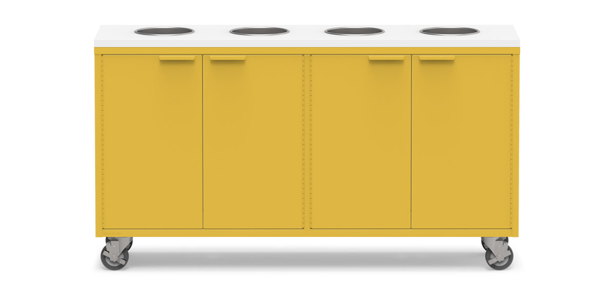 Active Duty ADA Recycling Credenza 60W | 2 Bin, 3 Bin, or 4 Bin