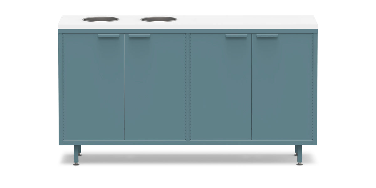 Active Duty ADA Recycling Credenza 60W | 2 Bin, 3 Bin, or 4 Bin