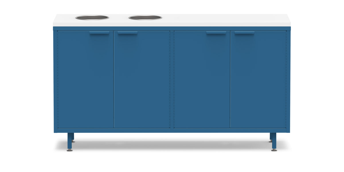 Active Duty ADA Recycling Credenza 60W | 2 Bin, 3 Bin, or 4 Bin