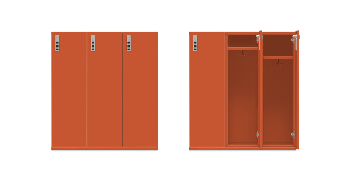 Building Block 36W Lockers 3H  |  3 Door