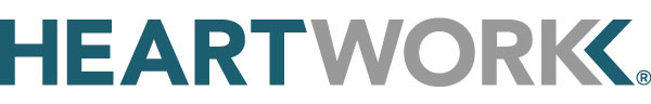 Heartwork logo in teal and grey