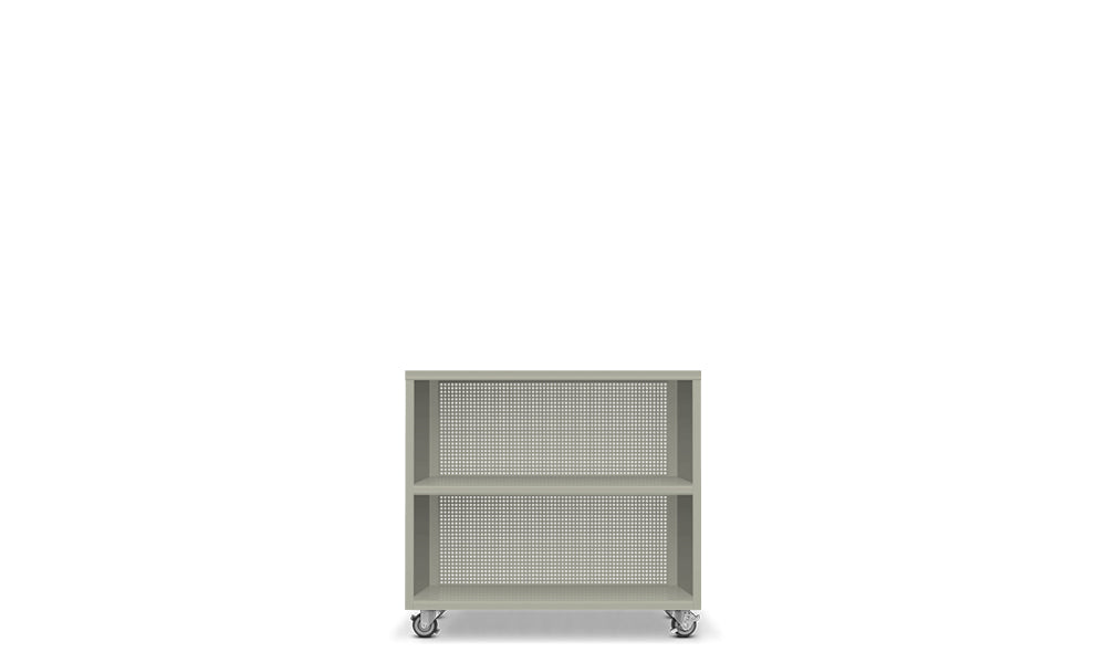 Active Duty Bookcase 2H Perforated Back - Heartwork Inc
