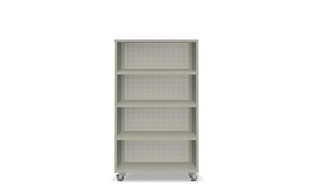 Active Duty Bookcase 4H Perforated Back - Heartwork Inc