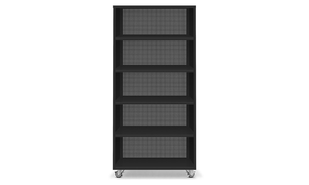 Active Duty Bookcase 5H Perforated Back - Heartwork Inc