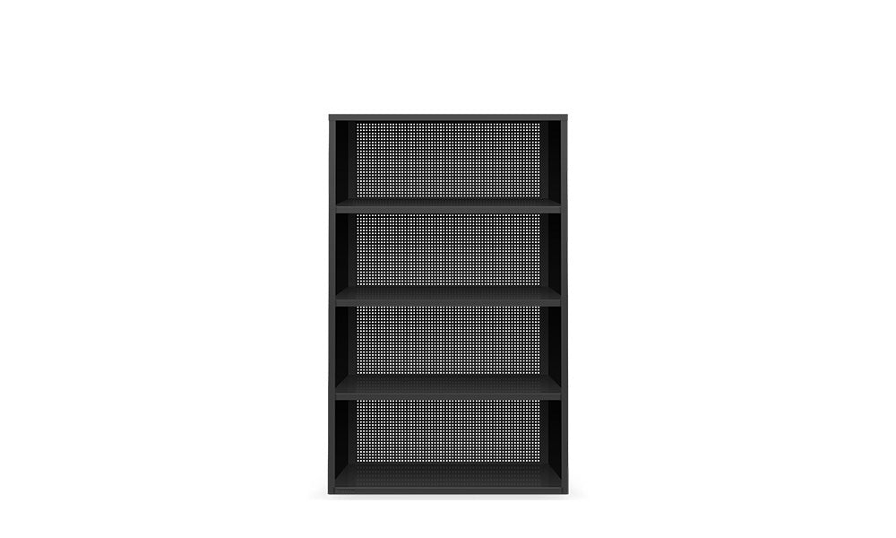 Active Duty Bookcase 4H Perforated Back - Heartwork Inc